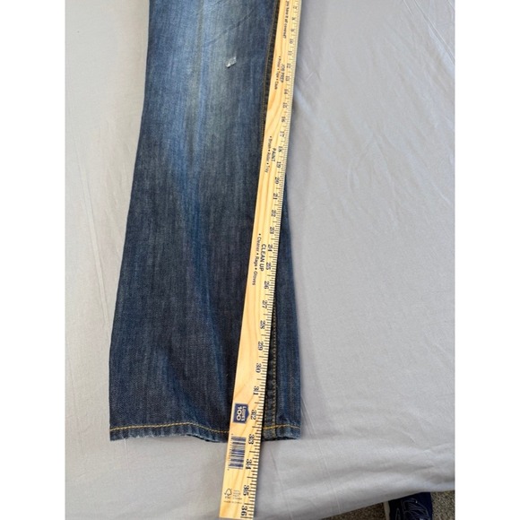 Affliction‎ Y2K Jeans Men's Size 36x33 Cooper Bootcut Leather Flap Pockets - Picture 16 of 16